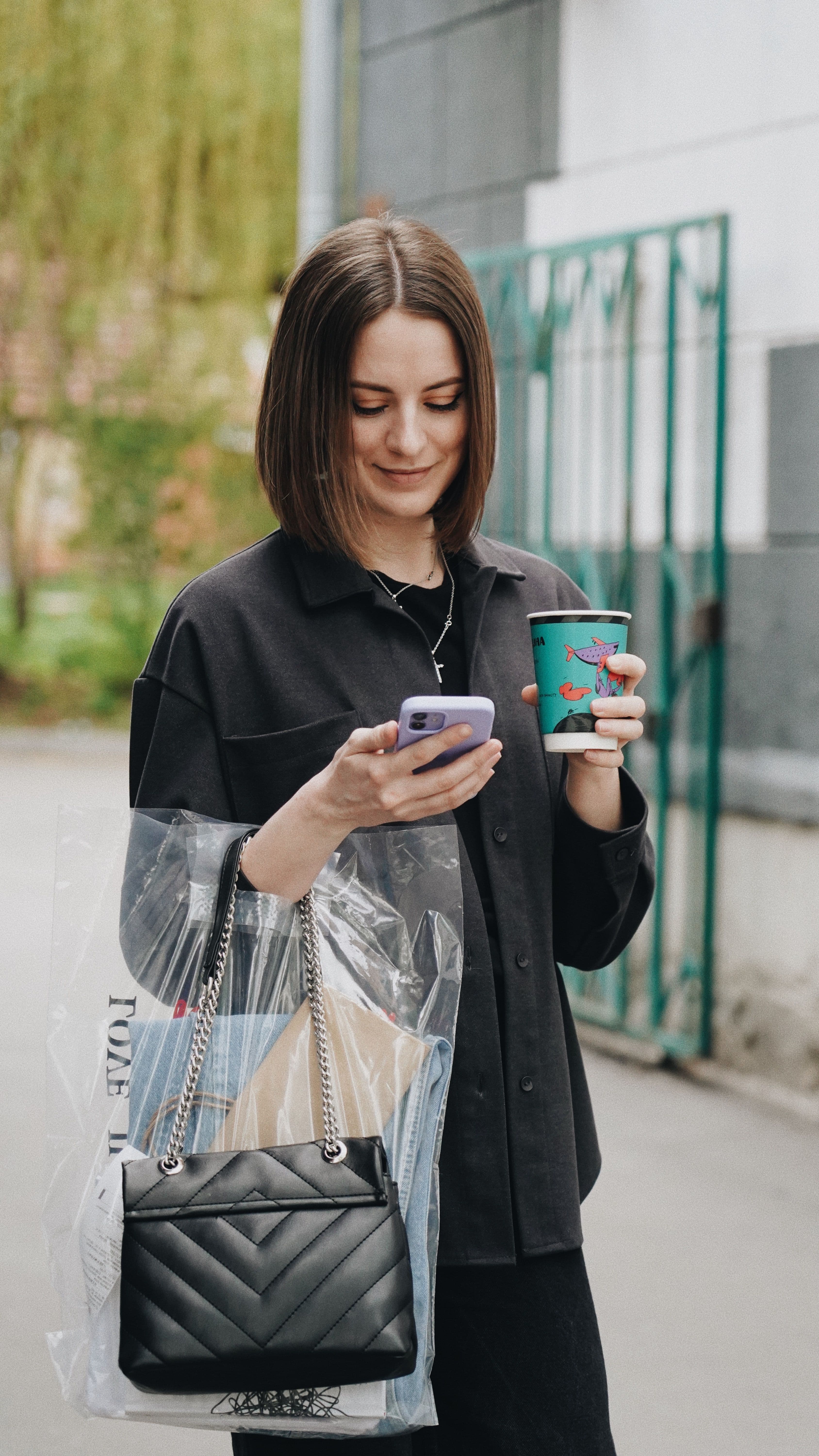 A vendor checking a new inquiry on her phone
